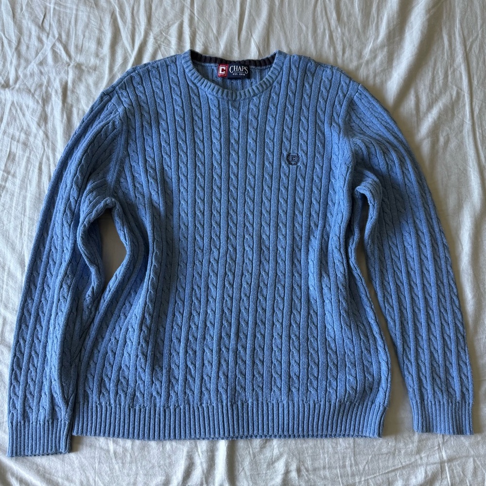 Chaos blue knit sweater
